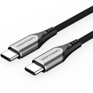 art_ven-cab-tadhg_1 Cable usb 2.0 tipo-c vention tadhg/ usb tipo-c macho - usb tipo-c macho/ hasta 60w/ 480mbps/ 1.5m/ gris