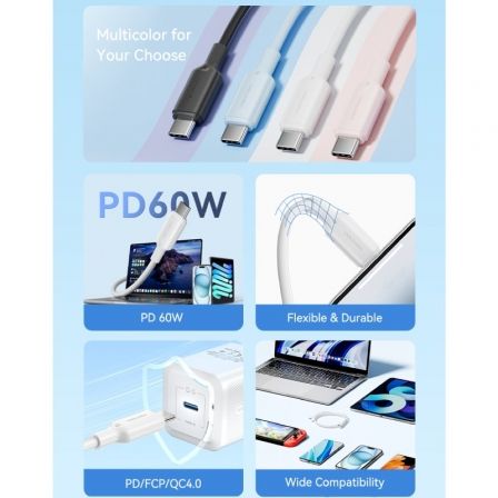 art_ven-cab-trcsh_3 Cable usb 2.0 tipo-c 3a vention trcsh/ usb tipo-c macho - usb tipo-c macho/ hasta 60w/ 480mbps/ 2m/ azul