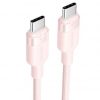 Cable usb 2.0 tipo-c 3a vention trdpf/ usb tipo-c macho - usb tipo-c macho/ hasta 60w/ 480mbps/ 1m/ rosa