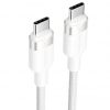 Cable usb 2.0 tipo-c 3a vention trdwf/ usb tipo-c macho - usb tipo-c macho/ hasta 60w/ 480mbps/ 1m/ blanco