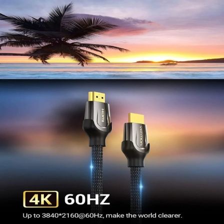 art_ven-cab-vaa-b05-b1500_3 Cable hdmi 2.0 4k vention vaa-b05-b1500/ hdmi macho - hdmi macho/ 15m/ negro