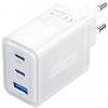 Cargador de pared gan vention ferw0-eu/ 2xusb tipo-c/ 1xusb/ 65w