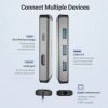 Docking usb tipo-c vention cnchb/ 1xhdmi 4k/ 3xusb/ 1xusb tipo-c pd/ 1xrj45/ gris