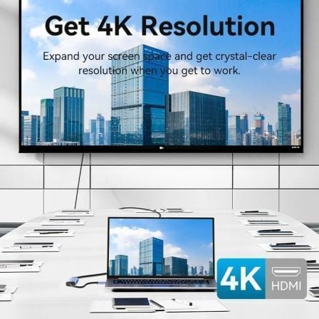 Docking usb tipo-c vention tgesb/ 3xusb/ 1xhdmi 4k/ 1xusb tipo-c pd