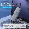 Docking usb tipo-c vention toohb/ 1xhdmi 4k/ 3xusb/ 1xlector tarjetas/ gris