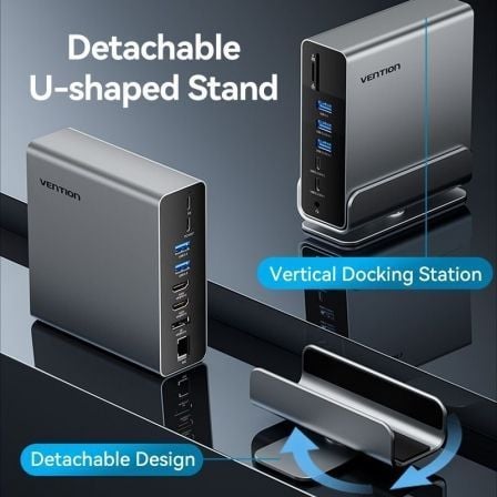 Docking usb tipo-c vention tpuh0/ 2xhdmi 4k/ 1xdisplayport/ 3xusb tipo-c/ 5xusb/ 1xrj45/ 1xlector de tarjetas/ 1xjack 3.5/