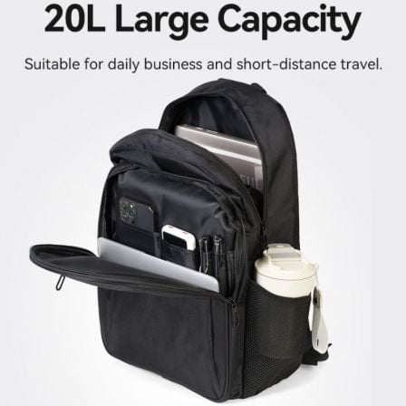 Mochila vention krmb0 para portátiles hasta 15.6"/ 20l/ negra