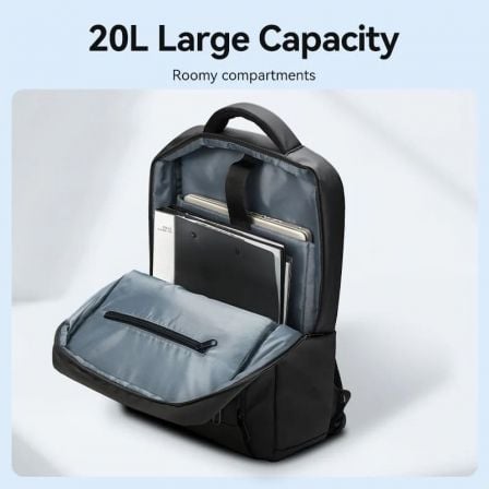 Mochila vention krrb0 para portátiles hasta 15.6"/ 20l/ impermeable/ negra