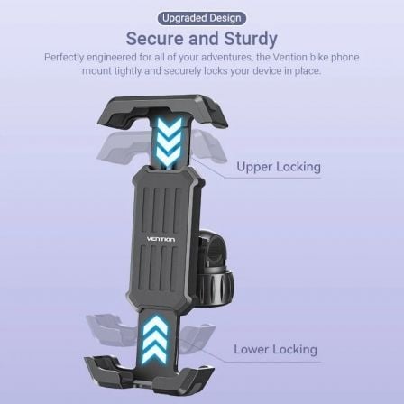 Soporte de smartphone para bici vention ksfb0/ negro