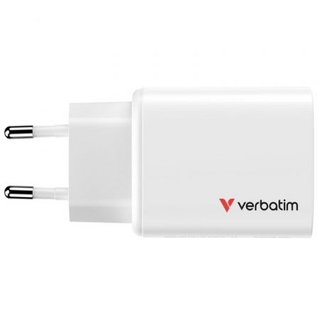 art_verb-carga-32353_3 Cargador de pared gan verbatim essentials/ 2xusb tipo-c/ 1xusb/ 65w