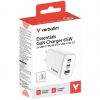 art_verb-carga-32353_5 Cargador de pared gan verbatim essentials/ 2xusb tipo-c/ 1xusb/ 65w