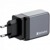 Cargador de Pared Universal GaN para Viaje Verbatim GNC-65/ 2xUSB Tipo-C/ 1xUSB/ 65W