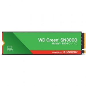 Disco ssd sandisk wd green sn3000 500gb/ m.2 2280 pcie gen4
