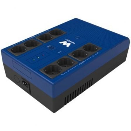 Sai línea interactiva woxter multibase ups 1200 va/ 1200va-720w/ 8 salidas/ formato torre