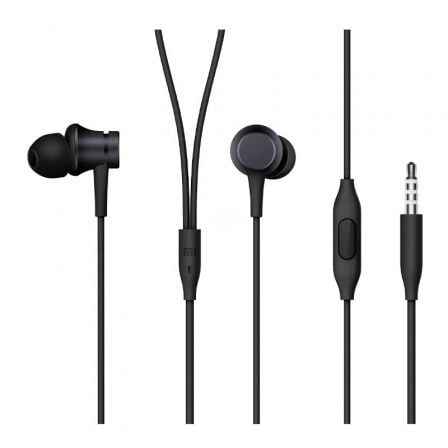 Auriculares intrauditivos xiaomi mi in ear basic/ con micrófono/ jack 3.5/ negros