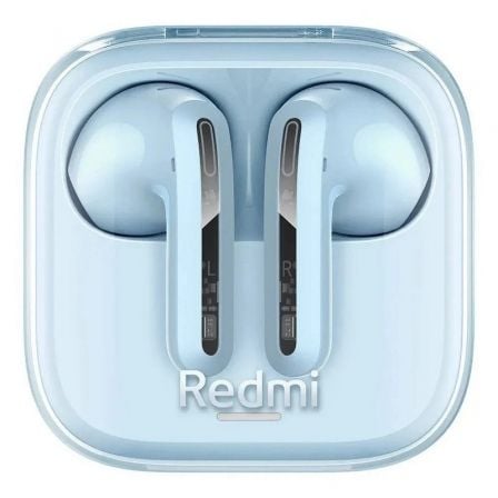 Auriculares bluetooth xiaomi redmi buds 6 active con estuche de carga/ autonomía 6h/ azules