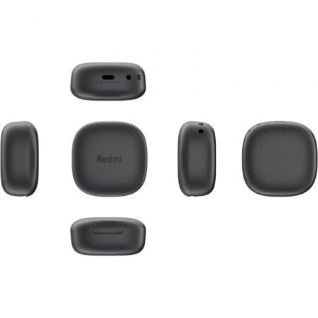 Auriculares bluetooth xiaomi redmi buds 6 play con estuche de carga/ autonomía 7h/ negros