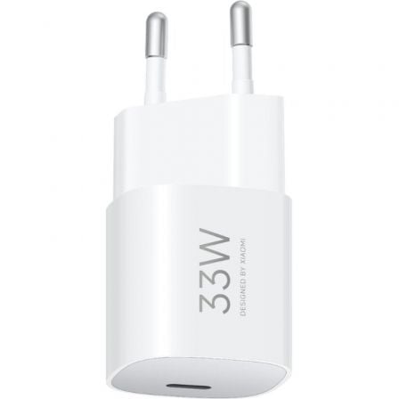 Cargador de pared gan xiaomi 33w nano power adapter 1xusb tipo-c/ 33w