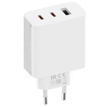 Cargador de pared gan xiaomi 67w gan charger 2c1a 2xusb tipo-c/ 1xusb/ 67w