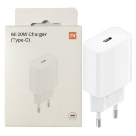 Cargador de pared xiaomi mi 20w charger (type-c)/ 1xusb tipo-c/ 20w
