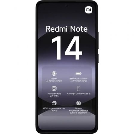 Smartphone xiaomi redmi note 14 8gb/ 128gb/ 6.67"/ negro