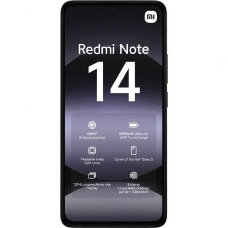 Smartphone xiaomi redmi note 14 8gb/ 256gb/ 6.67"/ negro