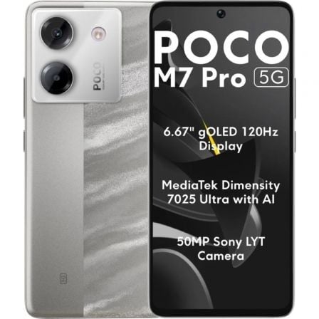 Smartphone xiaomi poco m7 pro 12gb/ 512gb/ 6.67"/ 5g/ plata