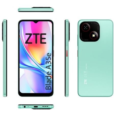Smartphone zte blade a35e 2gb/ 32gb/ 6.52"/ verde