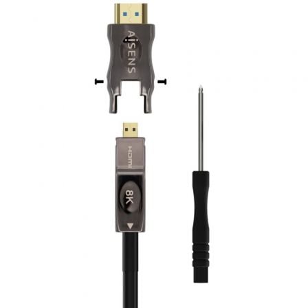 art_ais-cab-hdmi-a153-0648_3 Cable hdmi 2.1 aoc 8k desmontable aisens a153-0648/ hdmi macho / d macho - hdmi macho/ 50m/ negro