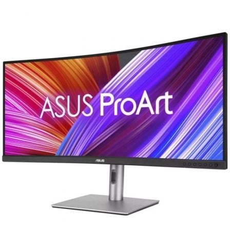 Monitor profesional asus proart display pa34vcnv 34"/ uwqhd/ multimedia/ regulable en altura/ negro y plata