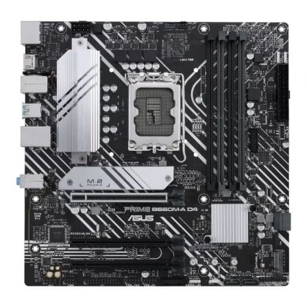 Placa base asus prime b660m-a d4-csm/ socket 1700/ ddr4/ pcie 4.0/ micro atx