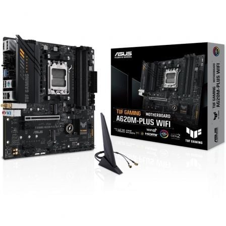 Placa base asus tuf gaming a620m-plus wifi socket am5/ ddr5/ pcie 4.0/ micro atx