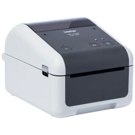 Impresora de etiquetas y tickets brother td-4410d/ térmica/ ancho etiqueta 108mm/ usb-rs232/ blanca y negra