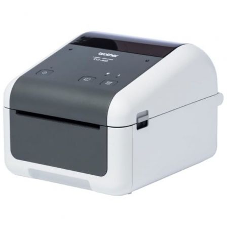 Impresora de etiquetas y tickets brother td-4410d/ térmica/ ancho etiqueta 108mm/ usb-rs232/ blanca y negra