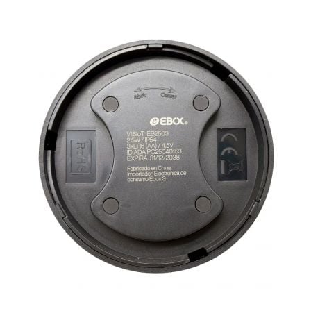 Luz baliza de emergencia para coche ebox v16 iot eb2503/ homologada/ base imantada/ geolocalizable/ funciona a pilas