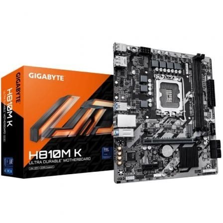 Placa base gigabyte h810m k socket 1851/ ddr5/ pcie 4.0/ micro atx