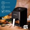 Freidora por aire airfryer / sin aceite grunkel black easy fryer/ 1200w/ capacidad 4l