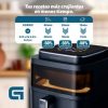 art_grk-pae-fre-bk-lig-fry_2 Freidora por aire airfryer / sin aceite grunkel black light fryer/ 1400w/ capacidad 6l