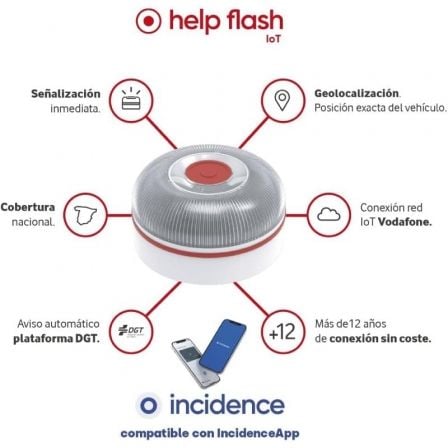 art_helf-luz-help-flash-iot_3 Luz baliza de emergencia para coche help flash v16 connected iot/ homologada/ base imantada/ geolocalizable/ funciona a pilas