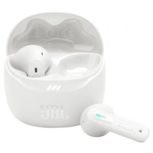 Auriculares bluetooth jbl tune flex 2 con estuche de carga/ autonomía 12h/ blanco