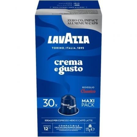 art_lav-cafe-crema-gus-clas-30c_1 Cápsula lavazza crema e gusto clásico para cafeteras nespresso/ caja de 30