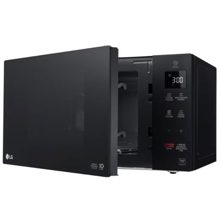 Microondas lg neochef mh6535gis/ 1000w/ capacidad 25l/ función grill/ negro