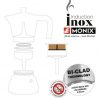 Cafetera italiana monix induction inox m863106/ 6 tazas/ roja