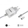 Cargador de pared subblim subchg-3wpd10/ 1xusb tipo-c/ 1xusb/ cable usb tipo-c + adaptador lightning/ 25w/ blanco