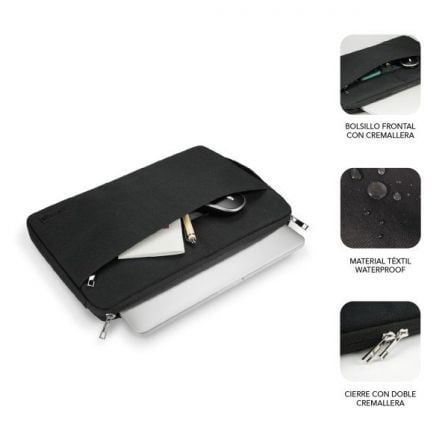 Funda subblim urban laptop sleeve para portátiles hasta 15.6"/ negra