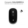 Ratón mini inalámbrico subblim wireless mini/ hasta 1600 dpi/ gris espacial