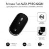 Ratón mini inalámbrico subblim wireless mini/ hasta 1600 dpi/ gris espacial