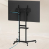 Soporte de suelo inclinable con ruedas tooq kefrén fs1150m-b para tv de 37-70"/ hasta 70kg