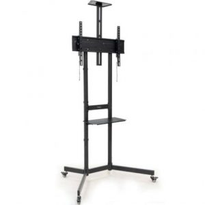Soporte de suelo inclinable con ruedas tooq nefertiti fs1151m-b para tv de 37-70"/ hasta 70kg