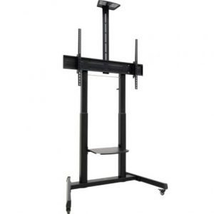 Soporte de suelo inclinable con ruedas tooq fs20406hm-b para tv de 60-100"/ hasta 120kg